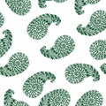 Seamless pattern of indian cucumbers