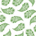 Seamless pattern of indian cucumbers