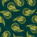 Seamless pattern of indian cucumbers