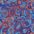 Seamless pattern with Indian ornament