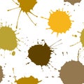 Seamless background of ink color stains Royalty Free Stock Photo