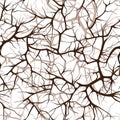 Seamless pattern, interlacing of branches