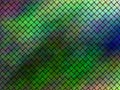 Seamless pattern of interwoven multicolored ribbons