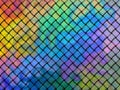 Seamless pattern of interwoven multicolored ribbons Royalty Free Stock Photo