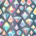 Iridescent Geometric Gemstone Pattern Royalty Free Stock Photo