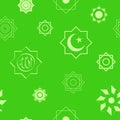 Seamless pattern with Islamic symbols Islamic stars Rub el Hizb