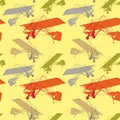 Seamless pattern with isolated gliders