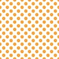 Seamless pattern of isolated slices of orange. Wallpaper for background, design and packaging Royalty Free Stock Photo