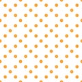 Seamless pattern of isolated slices of orange. Wallpaper for background, design and packaging Royalty Free Stock Photo