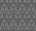 Seamless pattern from isometric cubes. Abstract geometric Royalty Free Stock Photo