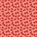 Seamless pattern of java apple or red guava on a pink background. The fruit of java Royalty Free Stock Photo