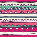 Seamless pattern of kids lubberly lines Royalty Free Stock Photo