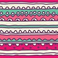 Seamless pattern of kids lubberly lines