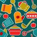 Seamless pattern of kitchen utensil