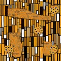 seamless pattern klimt style