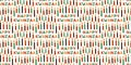 Seamless pattern for Kwanzaa with text Happy Kwanzaa and candles. African American ethnic cultural holiday. Colorful bright