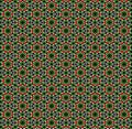 Seamless pattern lace for fabric, green and red color.Illustration