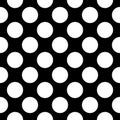 Big Polka Dots black and white seamless background