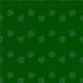 Seamless pattern with leaf clover green background for St.Patrick holiday Royalty Free Stock Photo