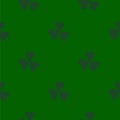 Seamless pattern with leaf clover green background for St.Patrick holiday Royalty Free Stock Photo