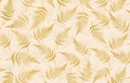 Seamless pattern with leaves backgrounds, golds fern background, seamless pattern with fern, set sail champagne