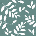 Seamless pattern of leaves