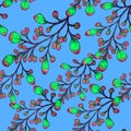 Seamless pattern of leaves. Tropical leaves. Print for fabric and other surfaces