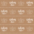 Seamless pattern with lettering in checkerboard order