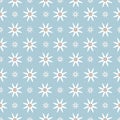 Seamless pattern on a light background symmetric flowers and stars, repeating intertwined triangles. Floral background