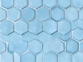 Blue Hexagonal Tiles Background - Modern. Royalty Free Stock Photo