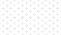 Seamless pattern of light grey outlined plus signs on a white ba Royalty Free Stock Photo