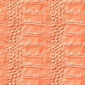 Seamless pattern with light pink crocodile leather texture. Royalty Free Stock Photo