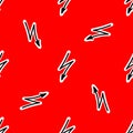 Seamless pattern with Lightning on a red backdrop Royalty Free Stock Photo
