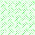 Seamless pattern, like metal, diagonal rows, blurred green balls ovals