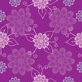 Seamless pattern, lilac flowers