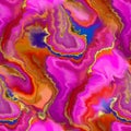 Seamless pattern with liquid and fluid marble texture, art painting in alcohol ink . Colourful, mix colors, abstract background
