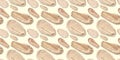 Seamless pattern of liquid foundation cream swatch smear.