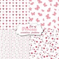 Seamless pattern for little princess