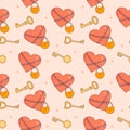 Seamless pattern with Hear