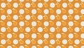 Seamless pattern with Longans fruit on orange background. Vector illustration Royalty Free Stock Photo