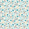 Seamless pattern with a lot of flowers Royalty Free Stock Photo