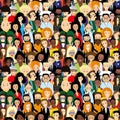 Lots of diverse people. Royalty Free Stock Photo
