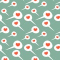 Seamless pattern with love communication - love messages, love letters. Royalty Free Stock Photo