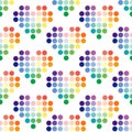 Seamless pattern love rainbow Royalty Free Stock Photo