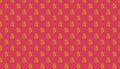 Seamless pattern made of isolated gingerbread man on background of Viva Magenta. Gift wrap. Selective focus Royalty Free Stock Photo