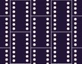 Seamless pattern made of precisely aligned vector dots, ideal geometry, trendy texture