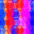 Seamless Pattern. Magenta Orange Lilac Pink Purple Blue Print, Geo Ethnic Hipster Backdrop Modern Trendy Geometric Abstract Backg
