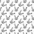 Seamless pattern with male gender symbols hand drawn outline doodle icon. Sex and love diversity concept. Symbol of LGBT.