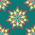 Seamless pattern with mandala.