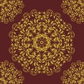 Seamless pattern mandala